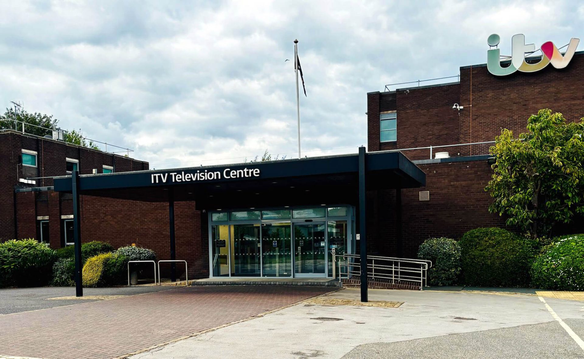 The front of the ITV Television Centre building on Kirkstall Road in Leeds. Picture (c) Harry Ward, 2025